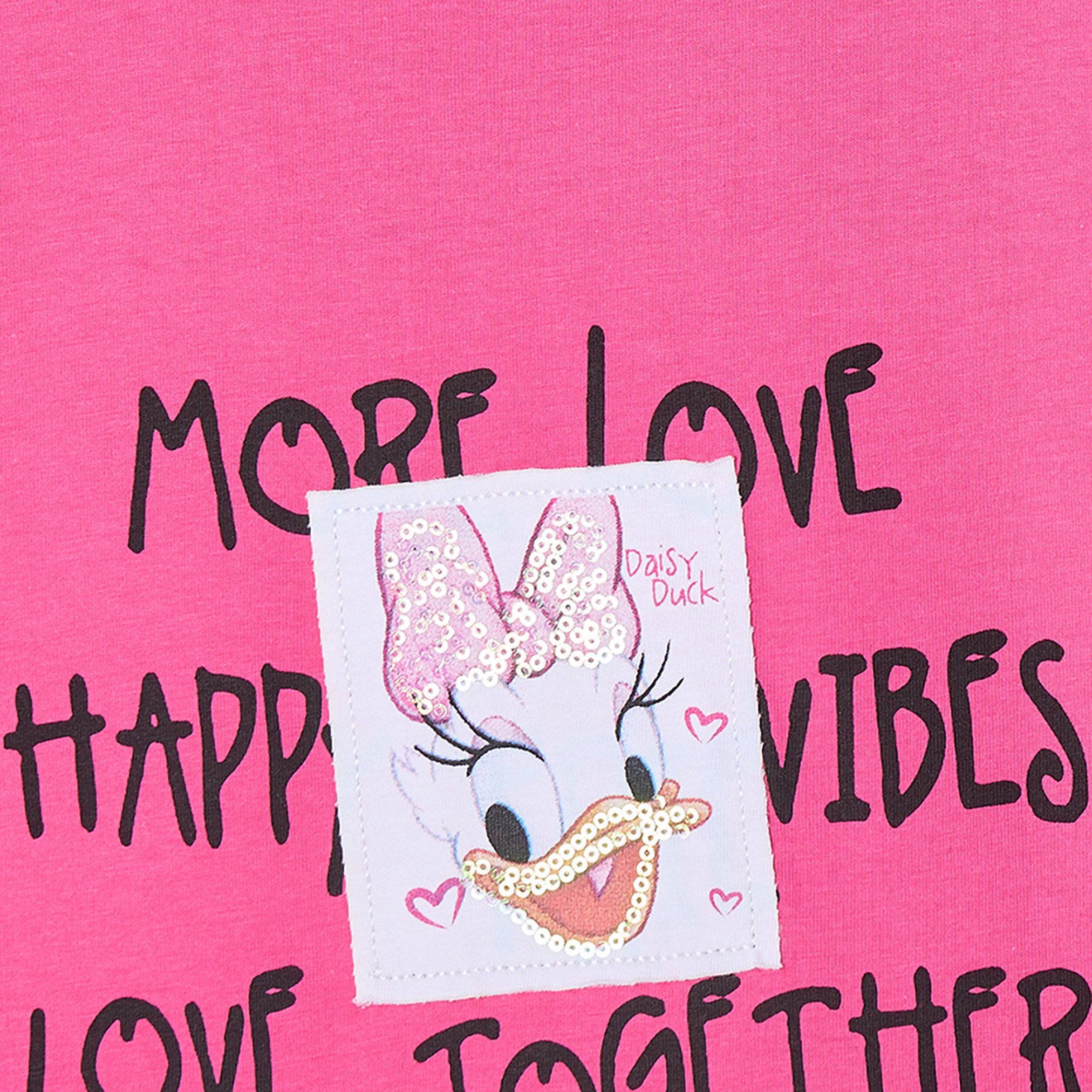 Disney Crew Neck Short Sleeves T-shirt with Minnie Mouse and Daisy Duck Print-girls-clothing-tshirts-image-5