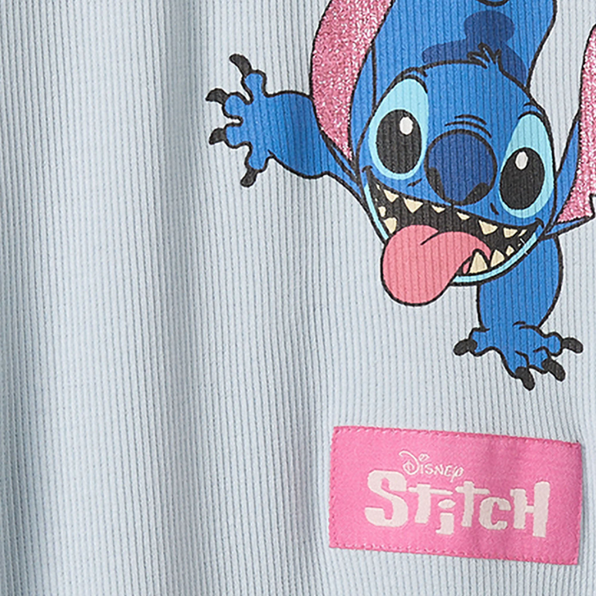 Disney Flared Leggings with Stitch Print-girls-clothing-bottoms-leggings-image-5