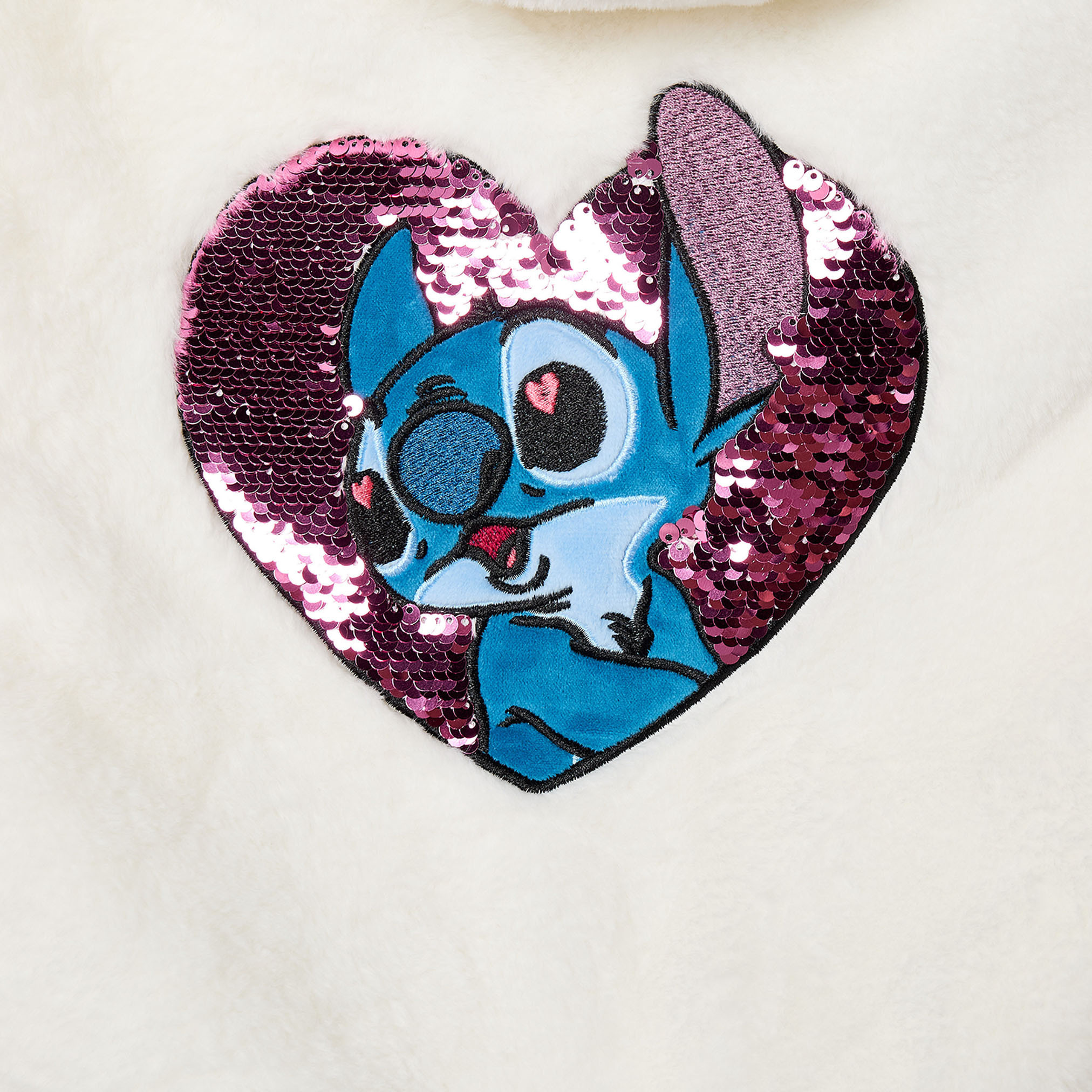 Disney Stitch Embroidered Jacket with Hood-girls-clothing-winterwear-jacketsandcoats-image-8
