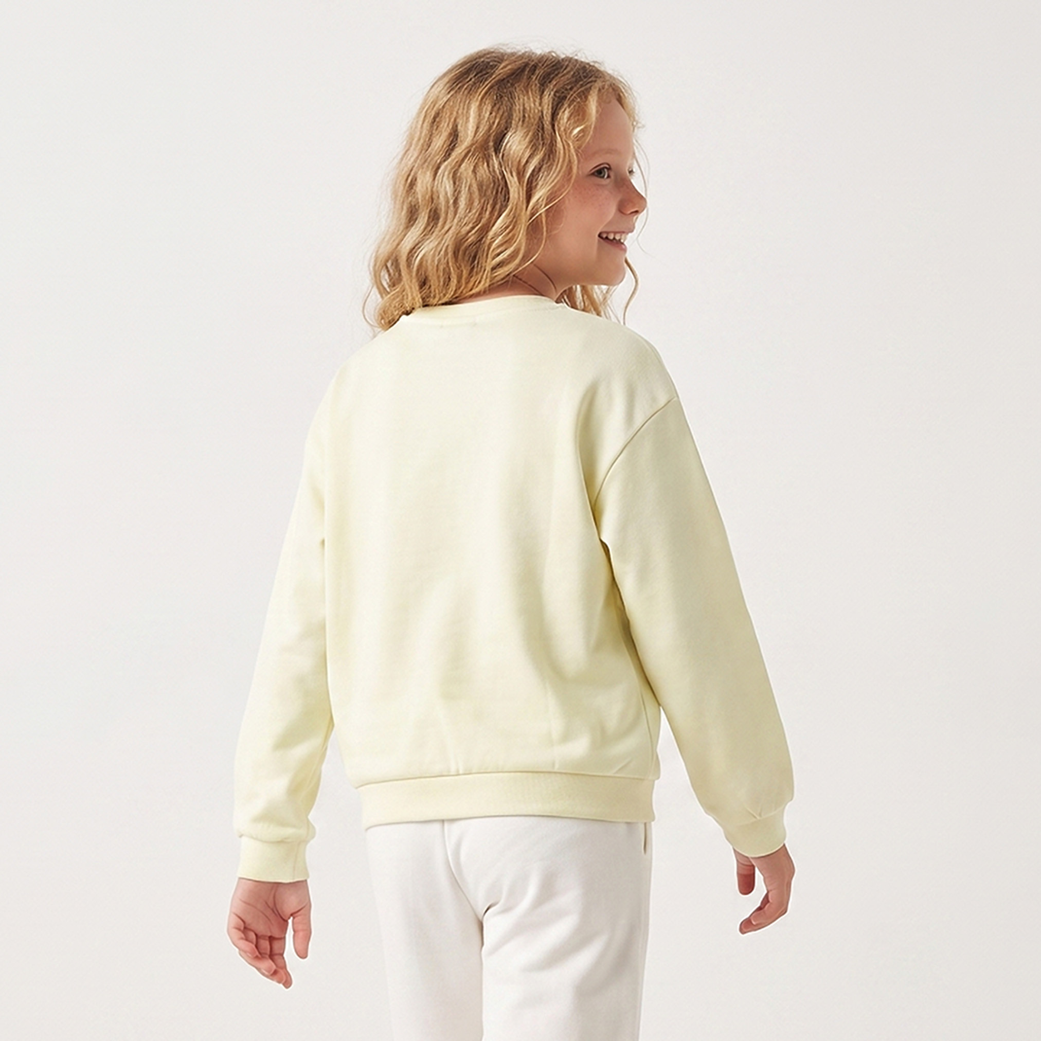Disney Minnie Mouse Print Sweatshirt with Long Sleeves-girls-clothing-sweatshirts-image-2