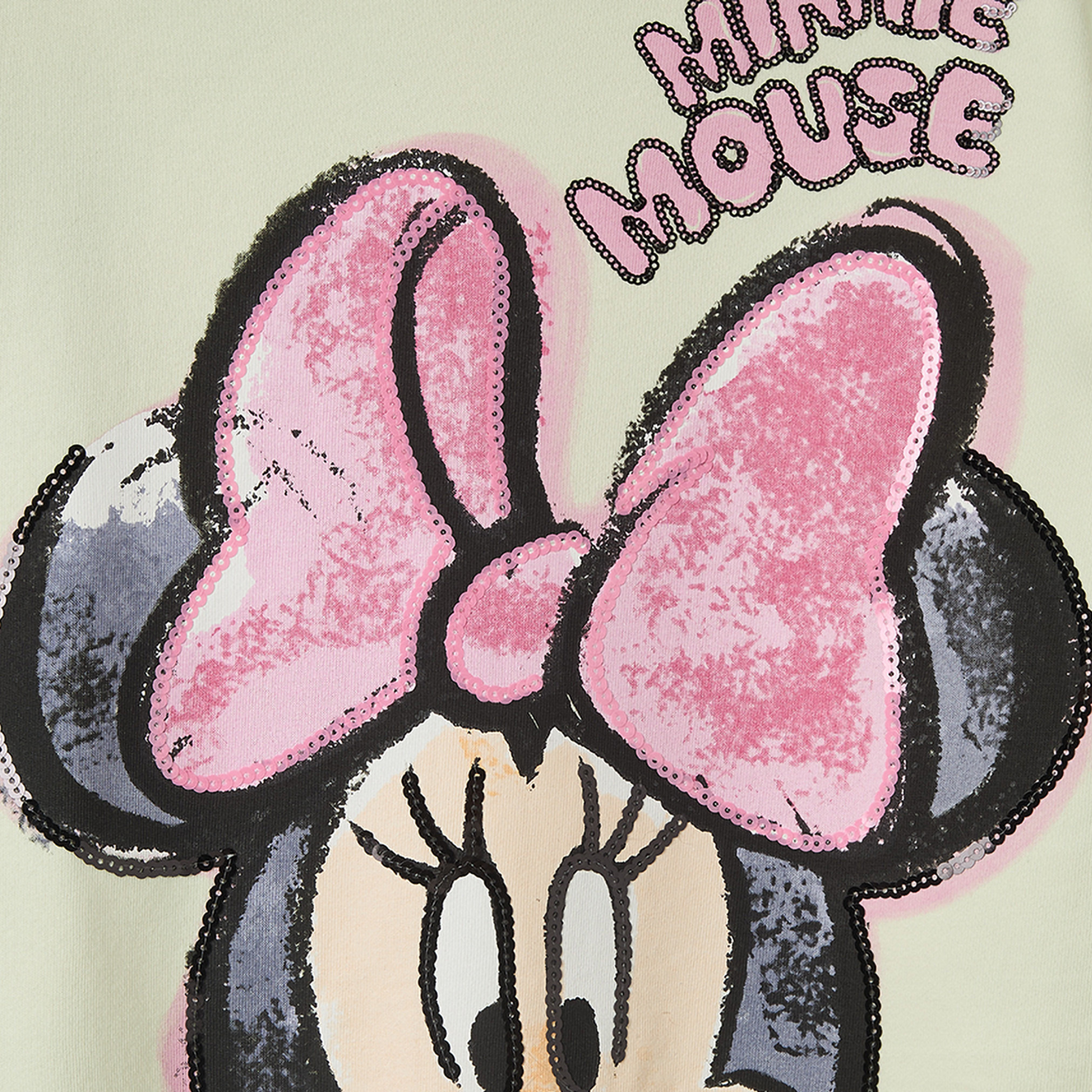 Disney Minnie Mouse Print Sweatshirt with Long Sleeves-girls-clothing-sweatshirts-image-4