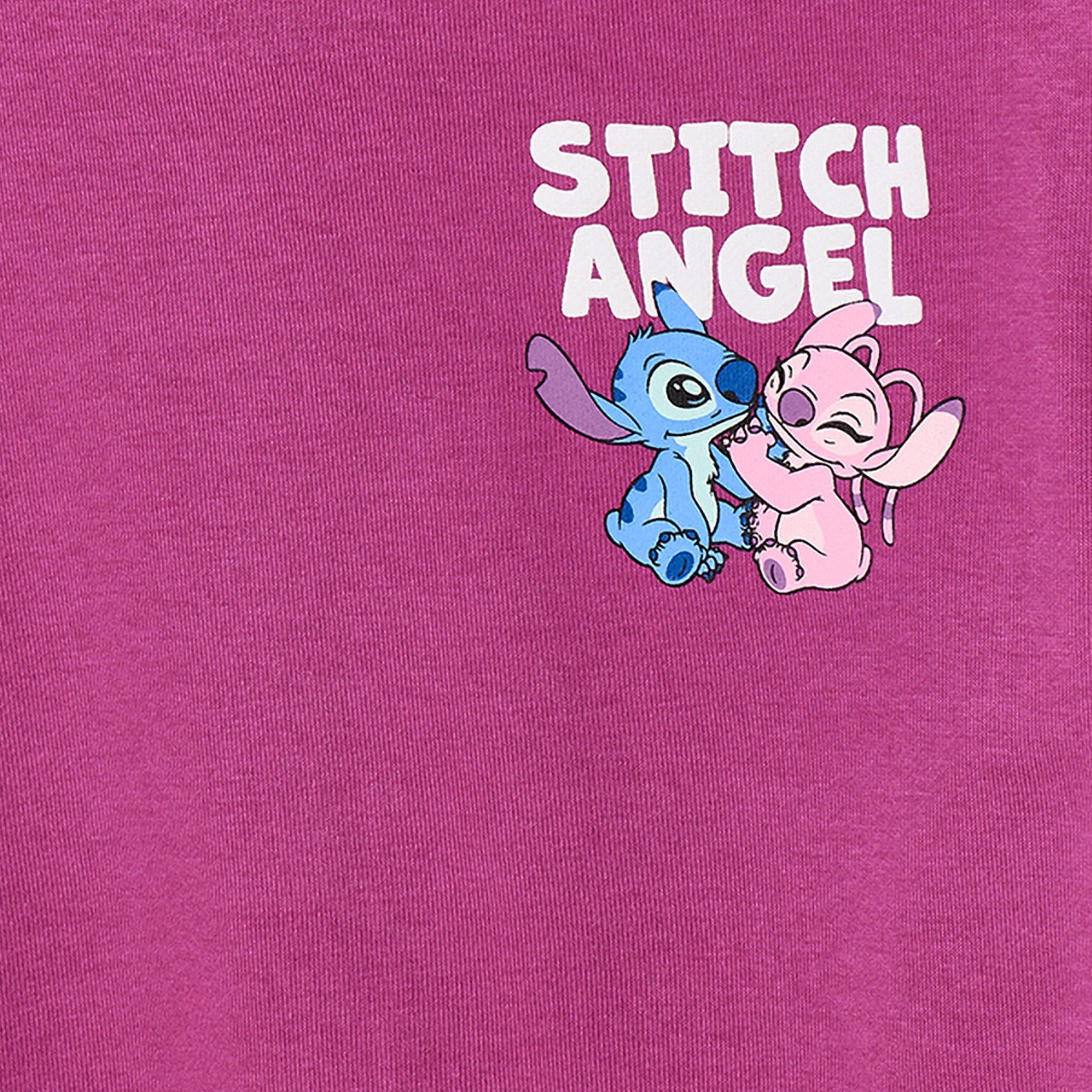 Disney Crew Neck Sweatshirt with Stitch and Angel Print-girls-clothing-sweatshirts-image-4