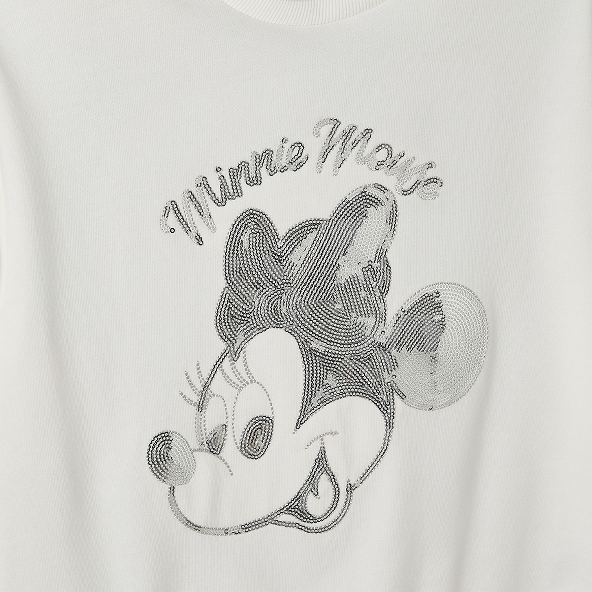 Disney Minnie Mouse Embellished Sweatshirt with Long Sleeves-girls-clothing-sweatshirts-image-4