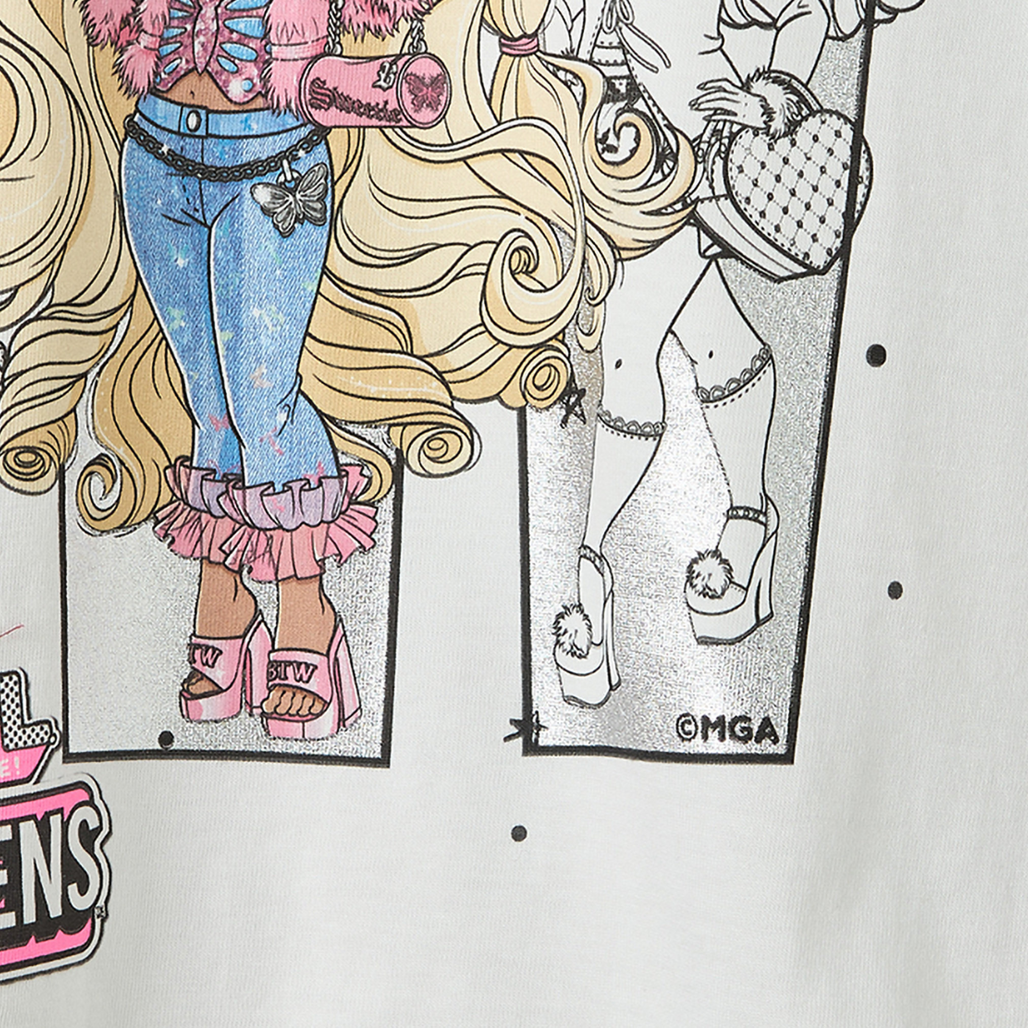 Crew Neck Short Sleeves T-shirt with L.O.L. Surprise! Print-girls-clothing-tshirts-image-6