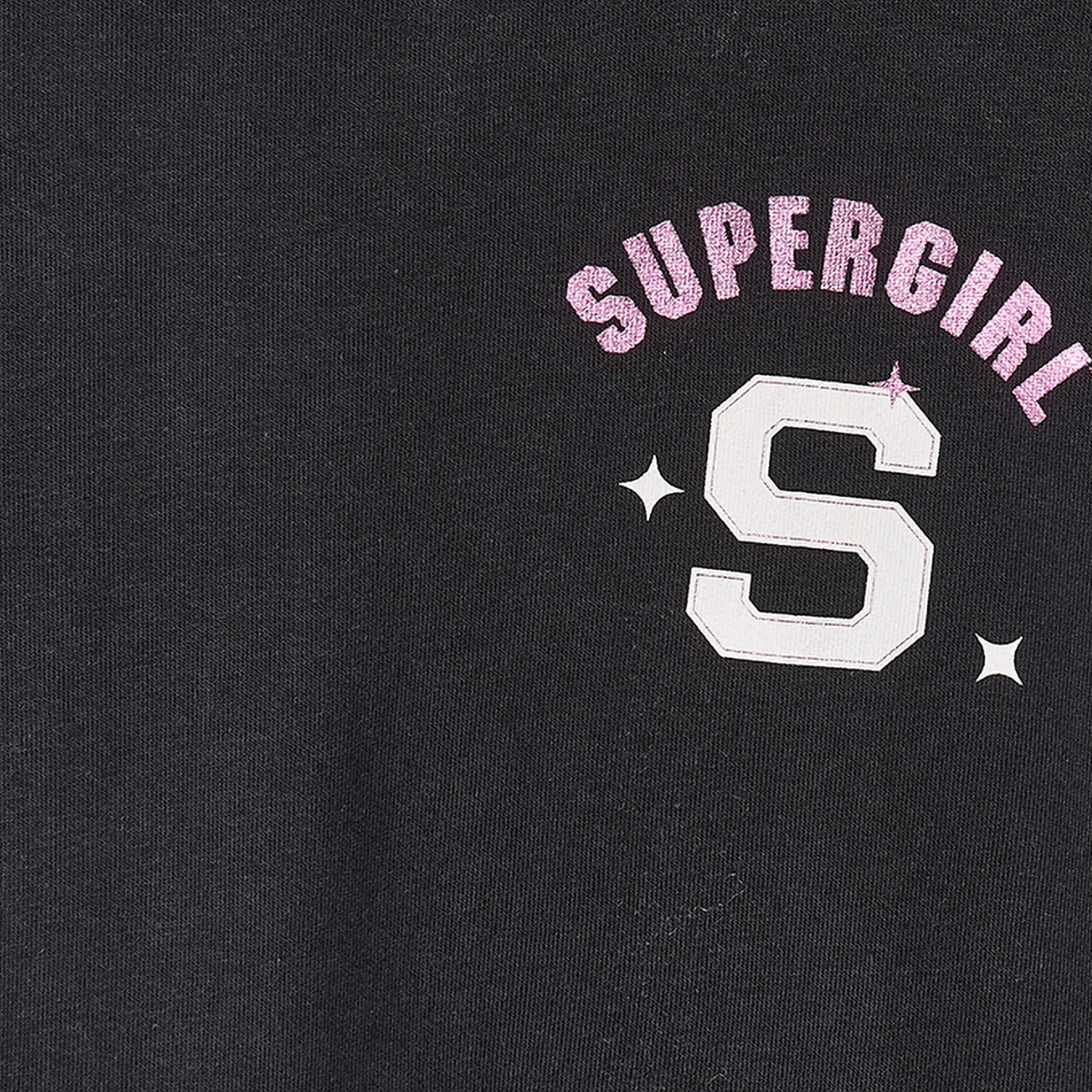 Supergirl Print Sweatshirt with Long Sleeves-girls-clothing-sweatshirts-image-4