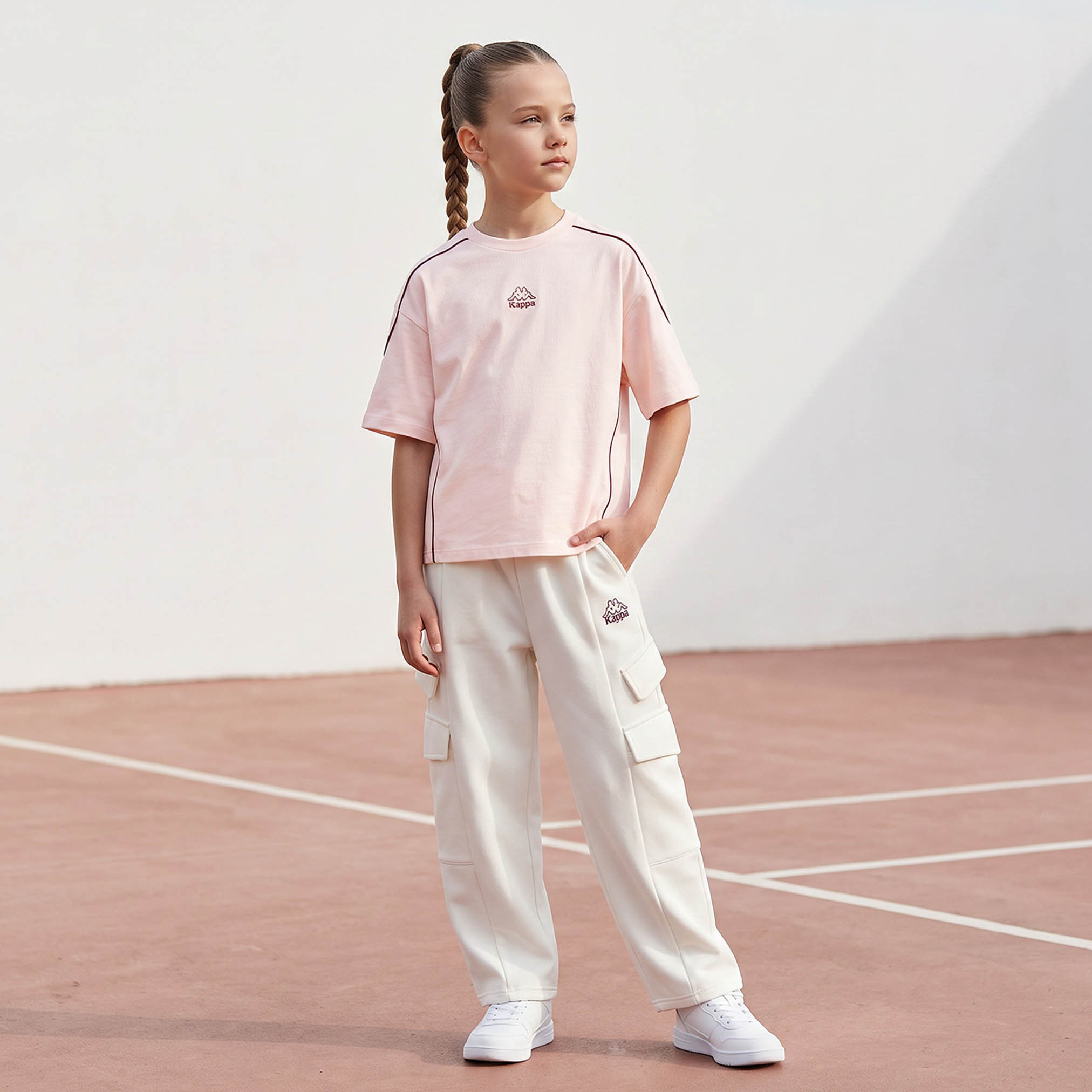 تيشيرت بياقة ضيقة وأكمام قصيرة وطبعات من كابا-girls-clothing-tshirts-image-2