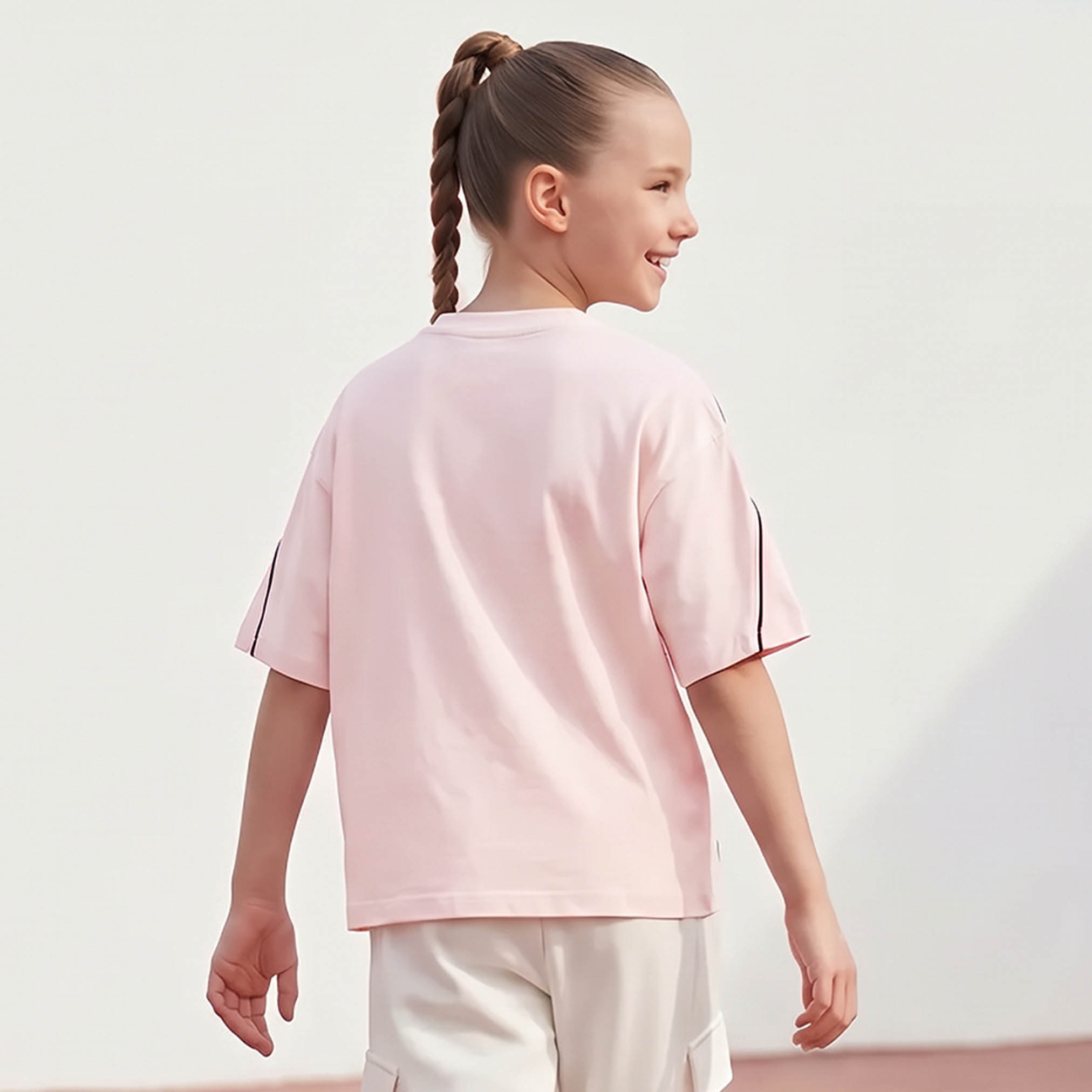 تيشيرت بياقة ضيقة وأكمام قصيرة وطبعات من كابا-girls-clothing-tshirts-image-3