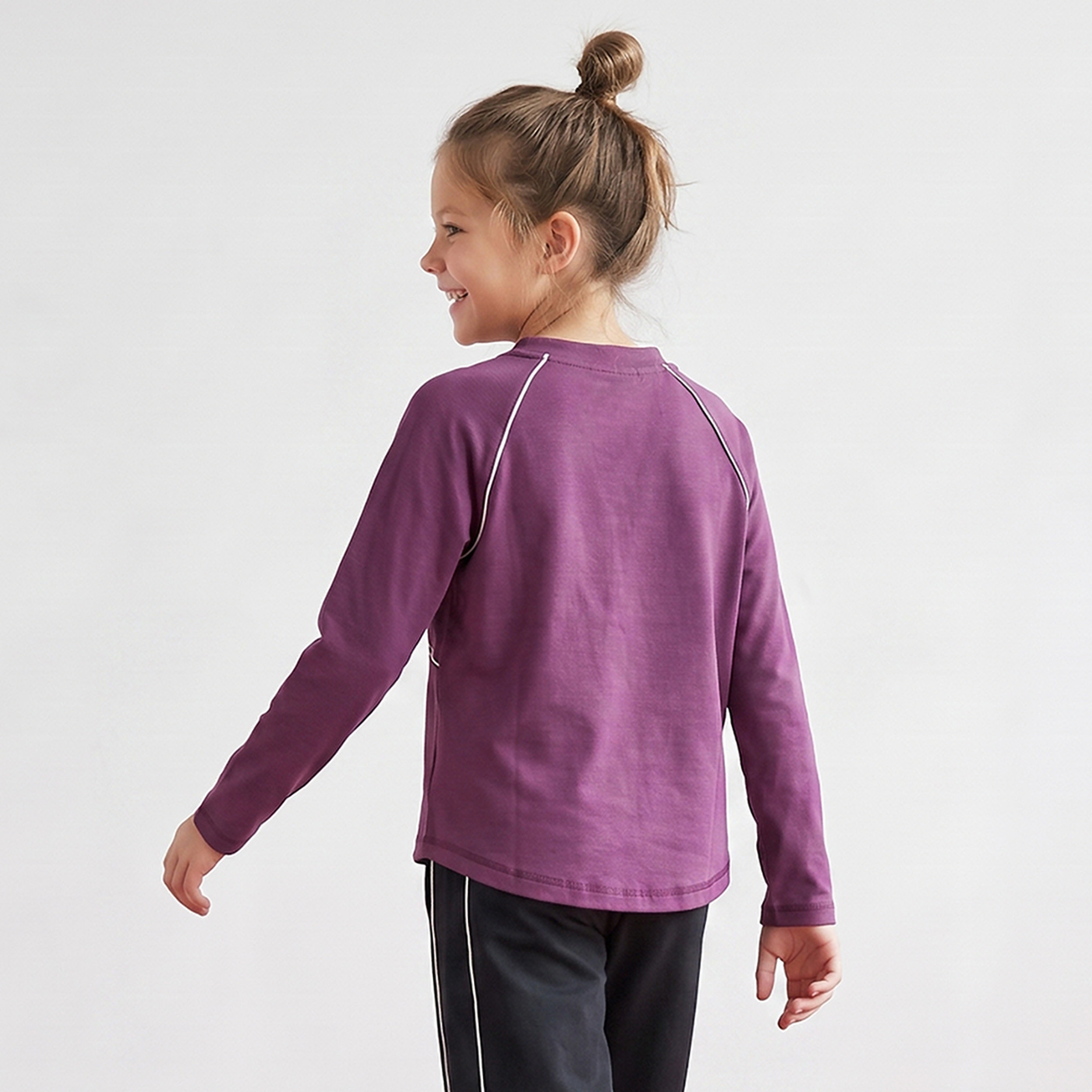 Kappa High Neck Long Sleeves T-shirt with Logo Print-girls-clothing-tshirts-image-3