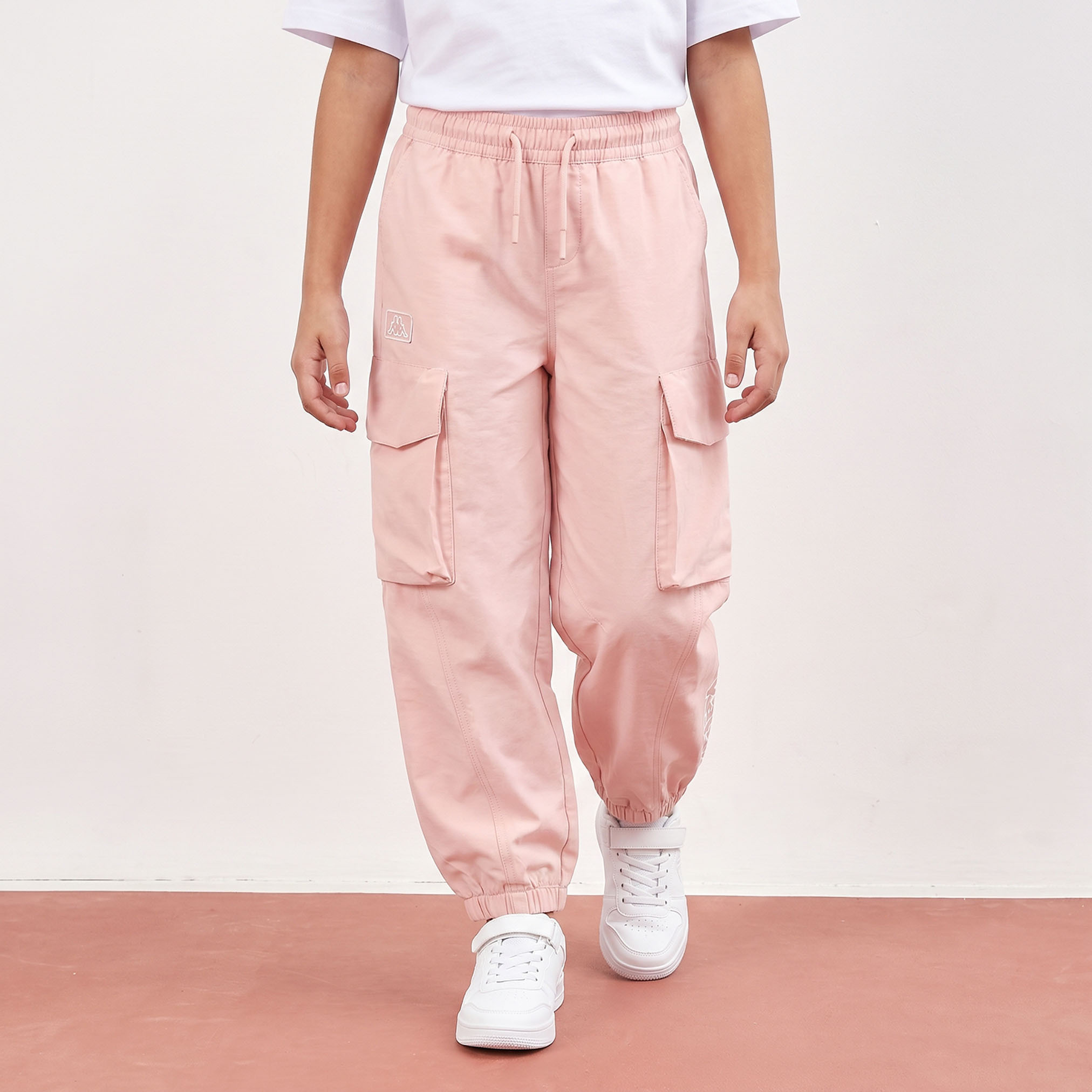 Kappa Joggers with Pockets, Elasticated Waistband-girls-clothing-bottoms-joggersandtrackpants-image-1