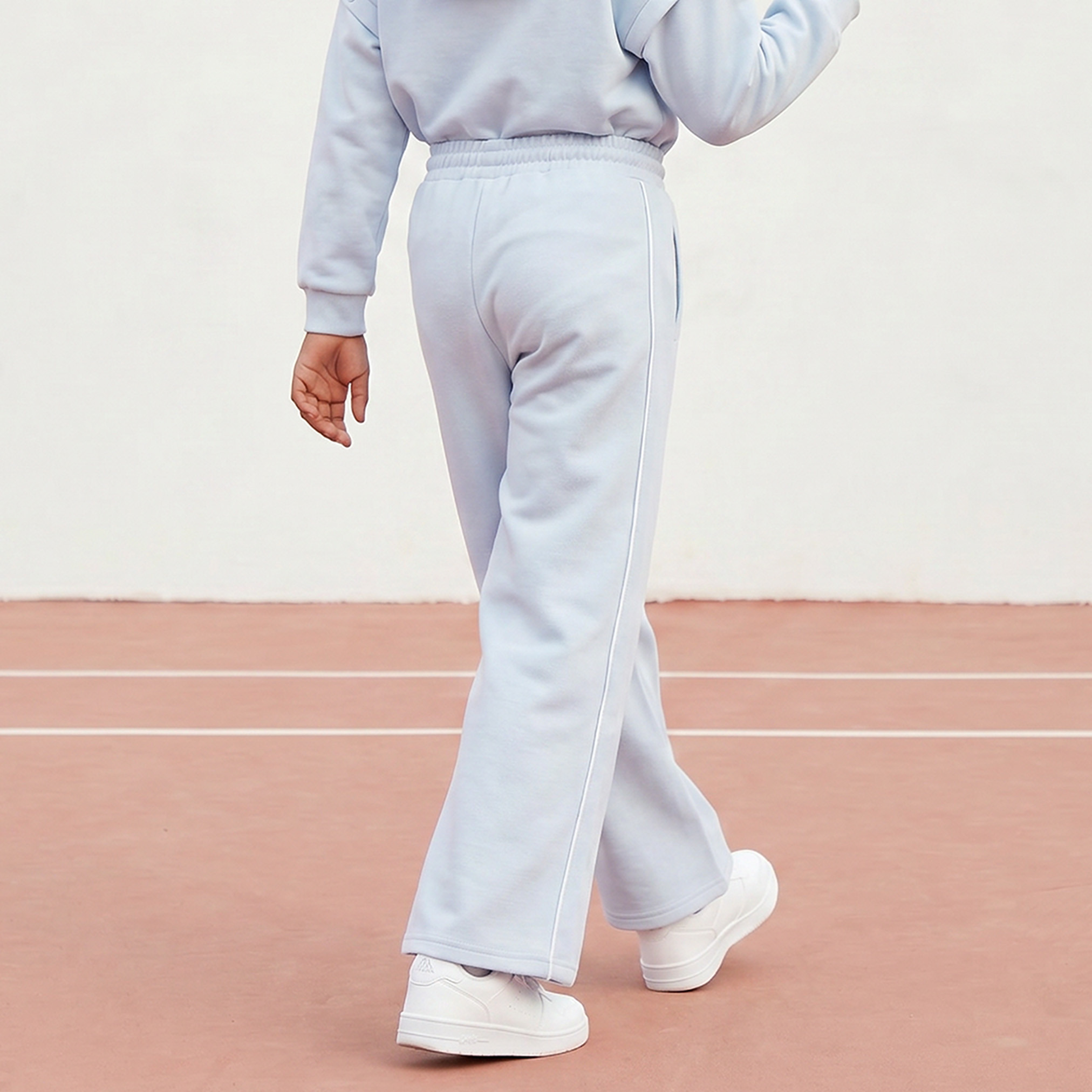 Kappa Drawstring Waistband Track Pants with Piping Detail-girls-clothing-bottoms-joggersandtrackpants-image-3
