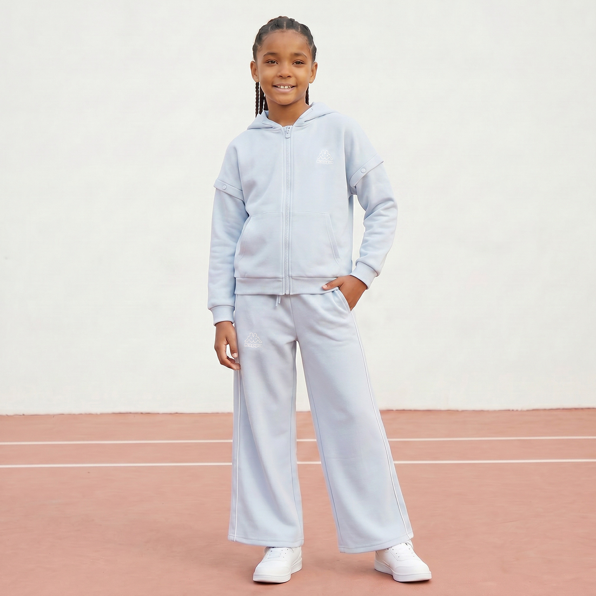 Kappa Drawstring Waistband Track Pants with Piping Detail-girls-clothing-bottoms-joggersandtrackpants-image-5