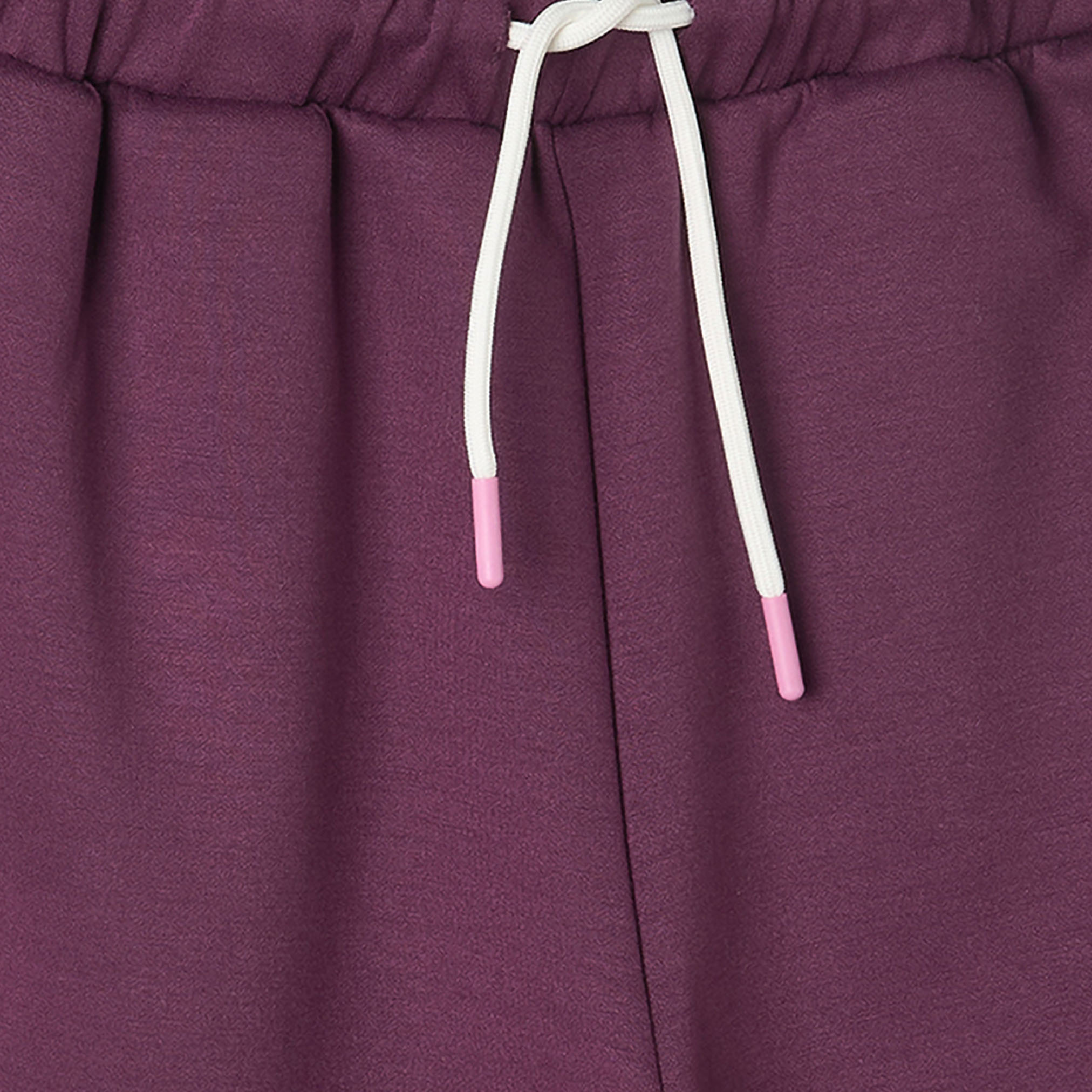 بنطلون رياضي بخصر مطاطي ورباط بتصميم ألواح من كابا-girls-clothing-bottoms-joggersandtrackpants-image-5