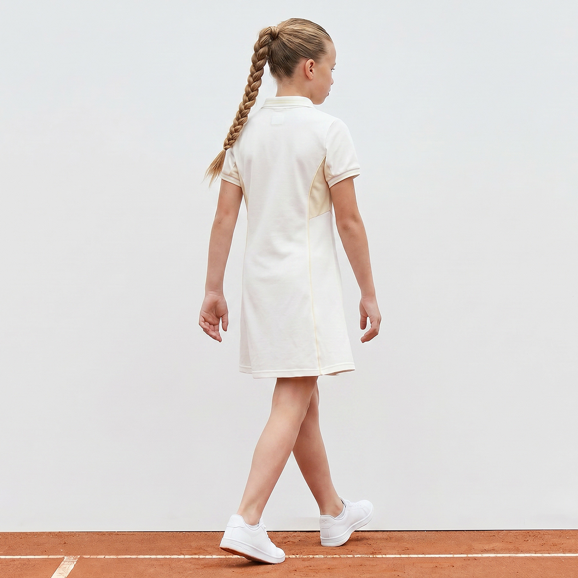 فستان طول الركبة بياقة وأكمام قصيرة وطبعات شعار من كابا-girls-clothing-dressesandjumpsuits-image-2