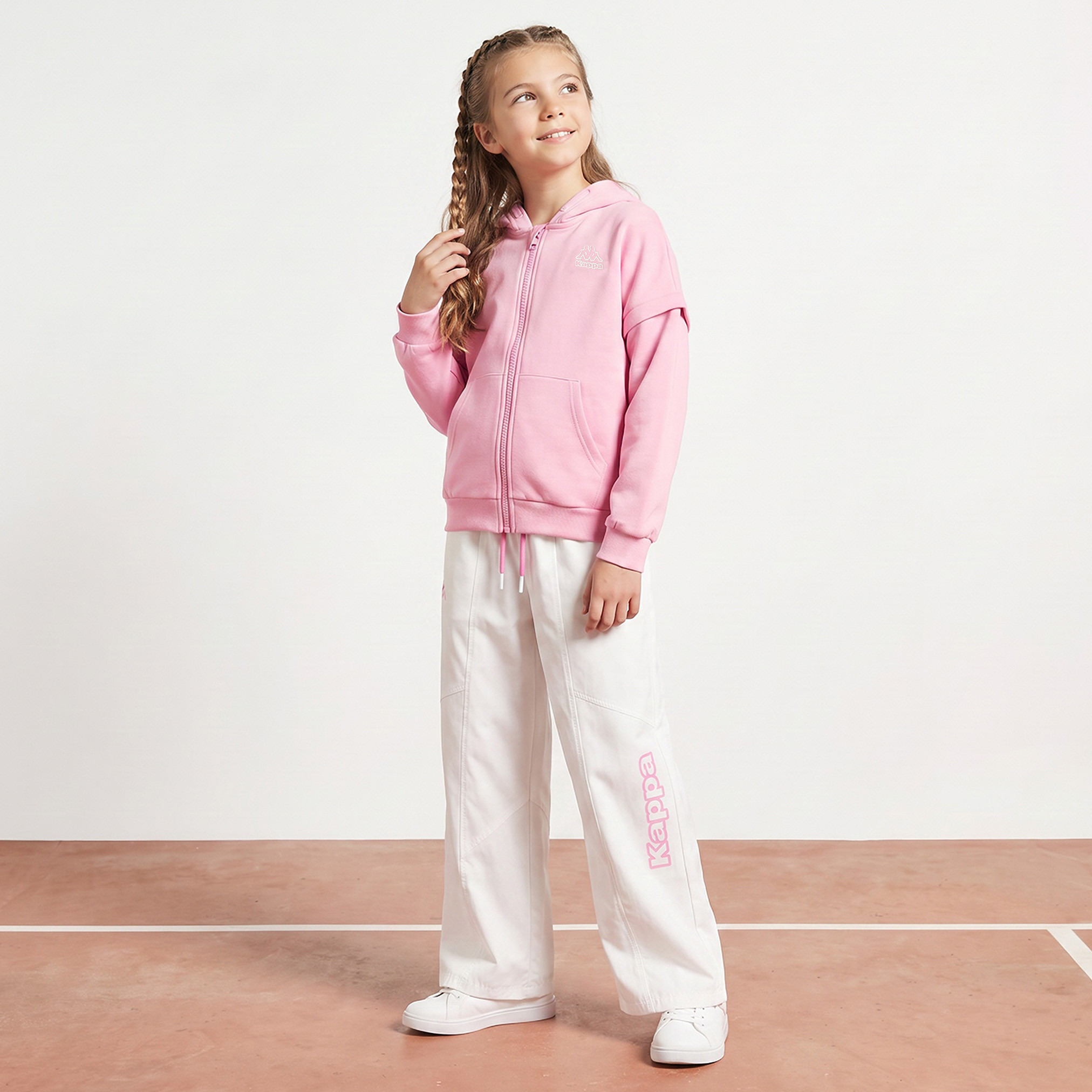 Kappa Logo Sweatshirt with Long Sleeves-girls-clothing-sweatshirts-image-6