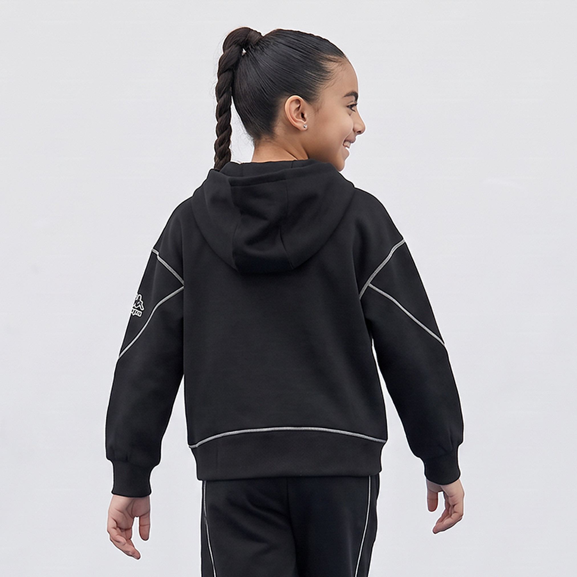 هودي بسحاب كامل وطبعات شعار وأكمام طويلة من كابا-girls-clothing-sweatshirts-image-2