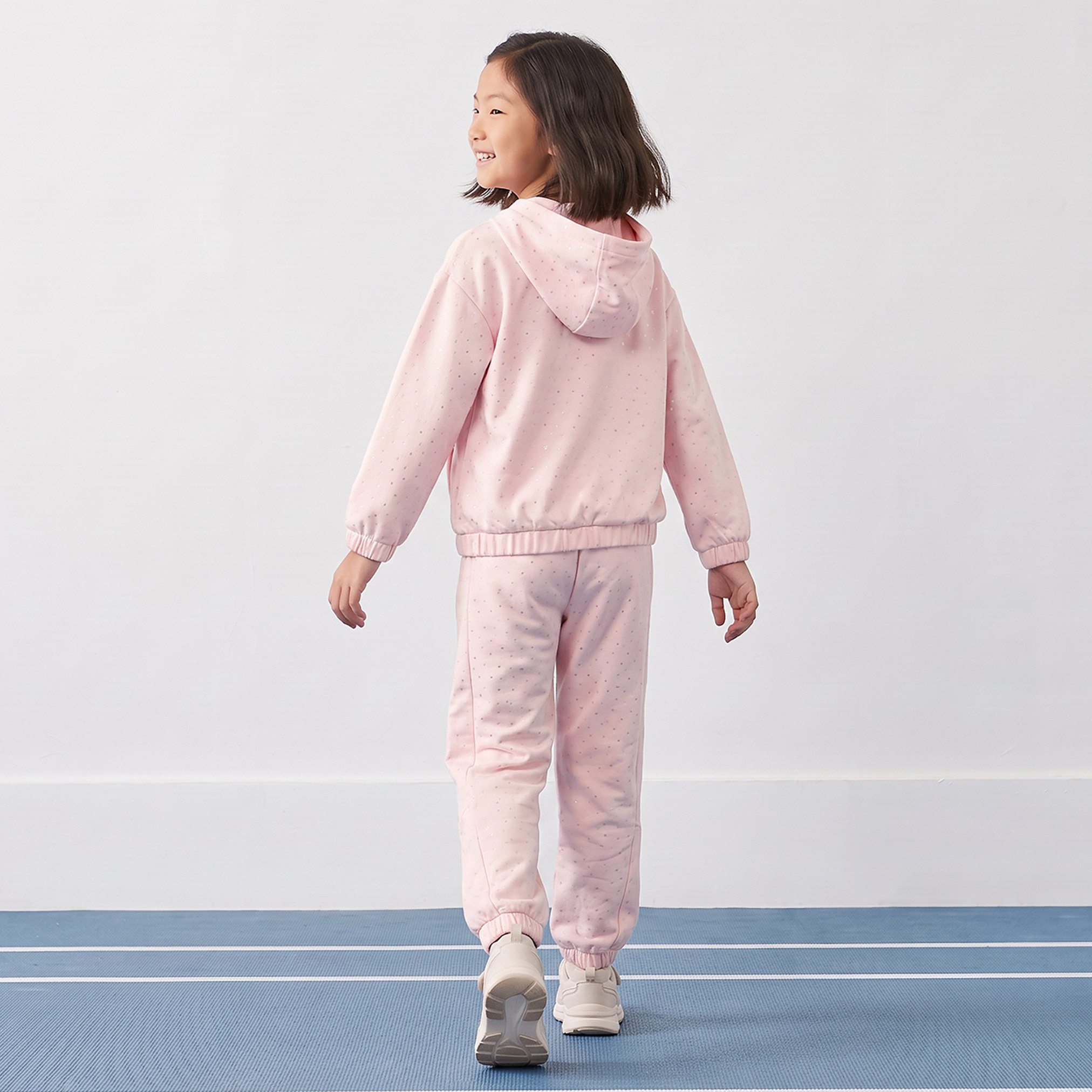 Kappa Hooded Neck Long Sleeves Hoodie and Joggers Set with Embellishment-girls-clothing-setsandcoords-image-4