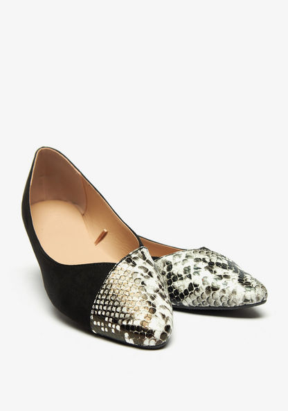 Celeste Women's Animal Print Slip-On Pointed-Toe Ballerina Shoes
