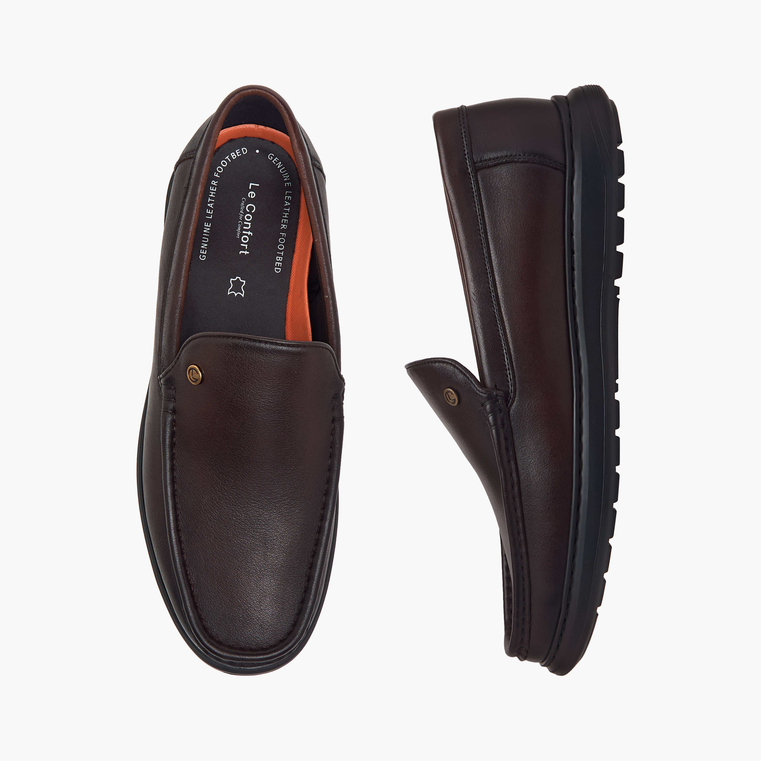 Le Confort Solid Slip-On Comfort Moccasins-men-shoes-loafersandmoccasins-image-1