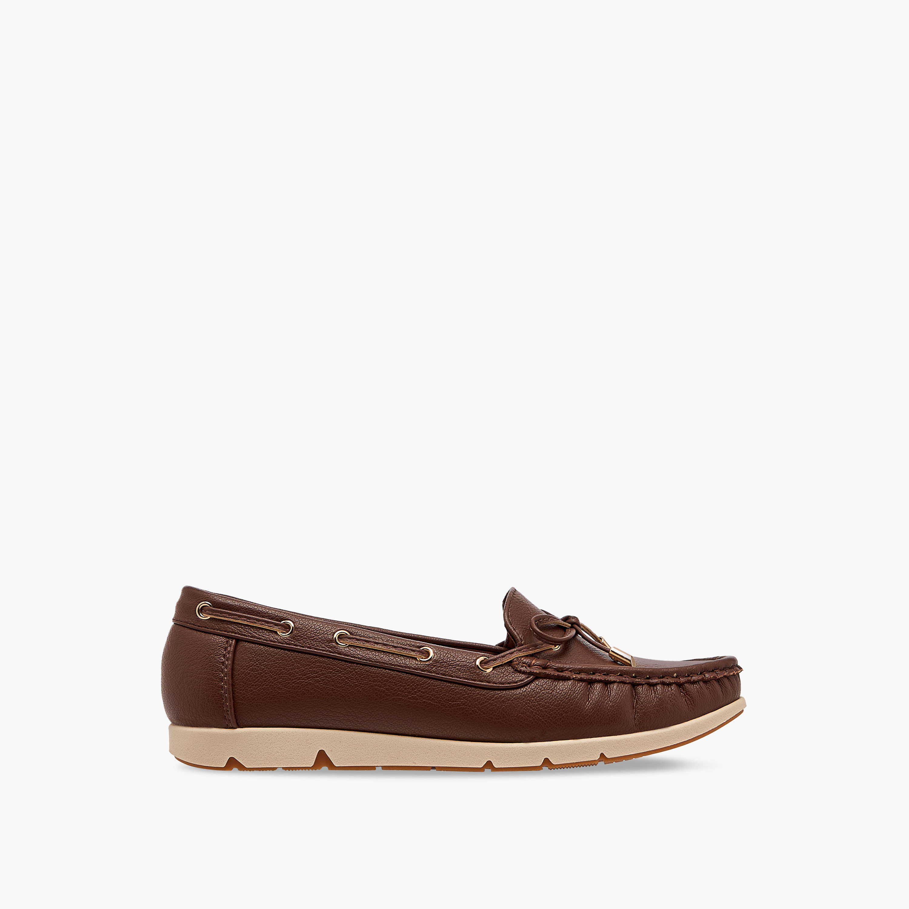 Le Confort Textured Bow Accent Slip-On Comfort Loafers-women-shoes-loafersandmoccasins-image-3