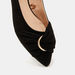 Celeste Women's Slip-On Pointed Toe Ballerina Shoes with Buckle Accent-Women%27s Ballerinas-thumbnailMobile-3