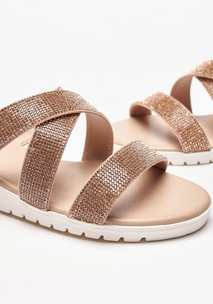 Le Confort Embellished Slip-On Flatform Sandals-Women%27s Flat Sandals-image-5
