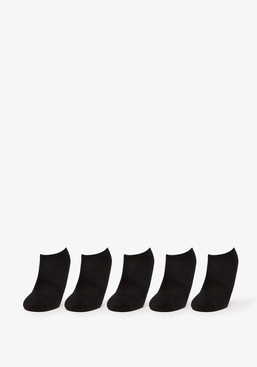 Gloo Textured Ankle Length Socks - Set of 5-Women%27s Socks-image-0