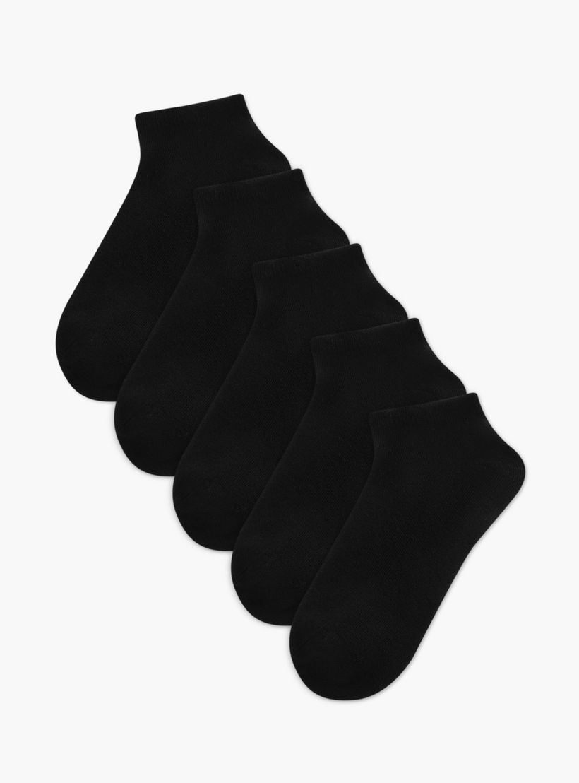 جوارب بارزة الملمس بطول الكاحل من جلوو - طقم من 5-women-socksandstockings-image-1