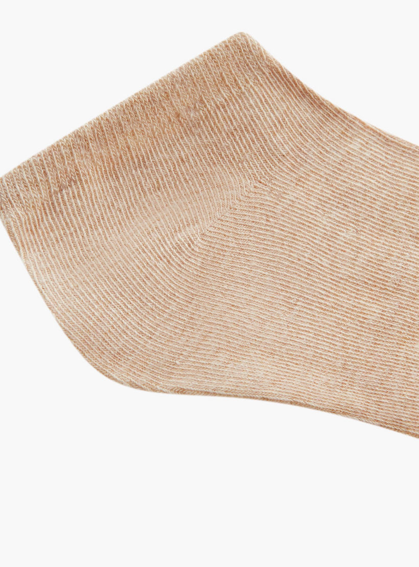 جوارب سادة بطول ربلة الساق من جلوو - طقم من 5 أزواج-women-socksandstockings-image-5