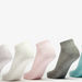 Gloo Solid Ankle Length Socks - Set of 5-Women%27s Socks-thumbnailMobile-1