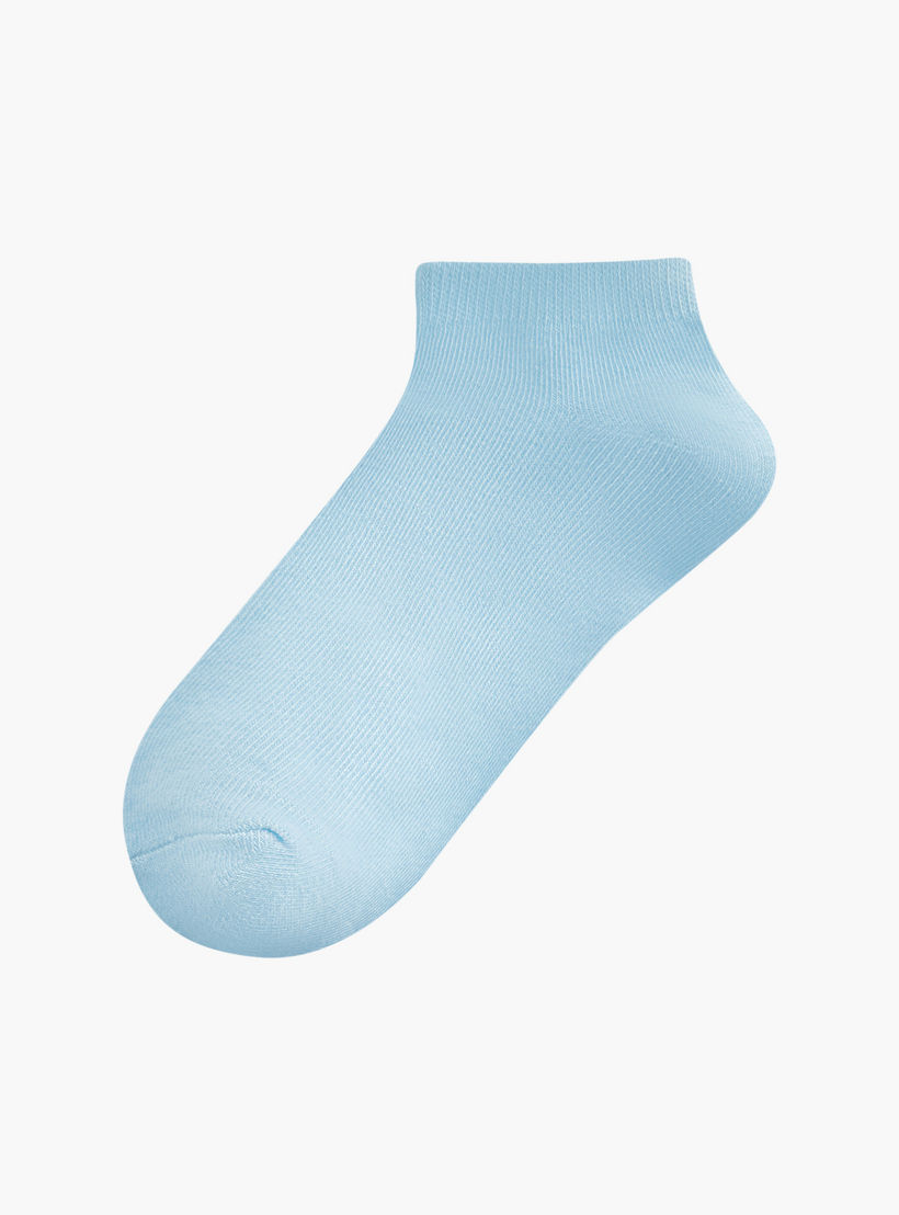 جوارب سادة بطول الكاحل من جلوو - طقم 5 أزواج-women-socksandstockings-image-2