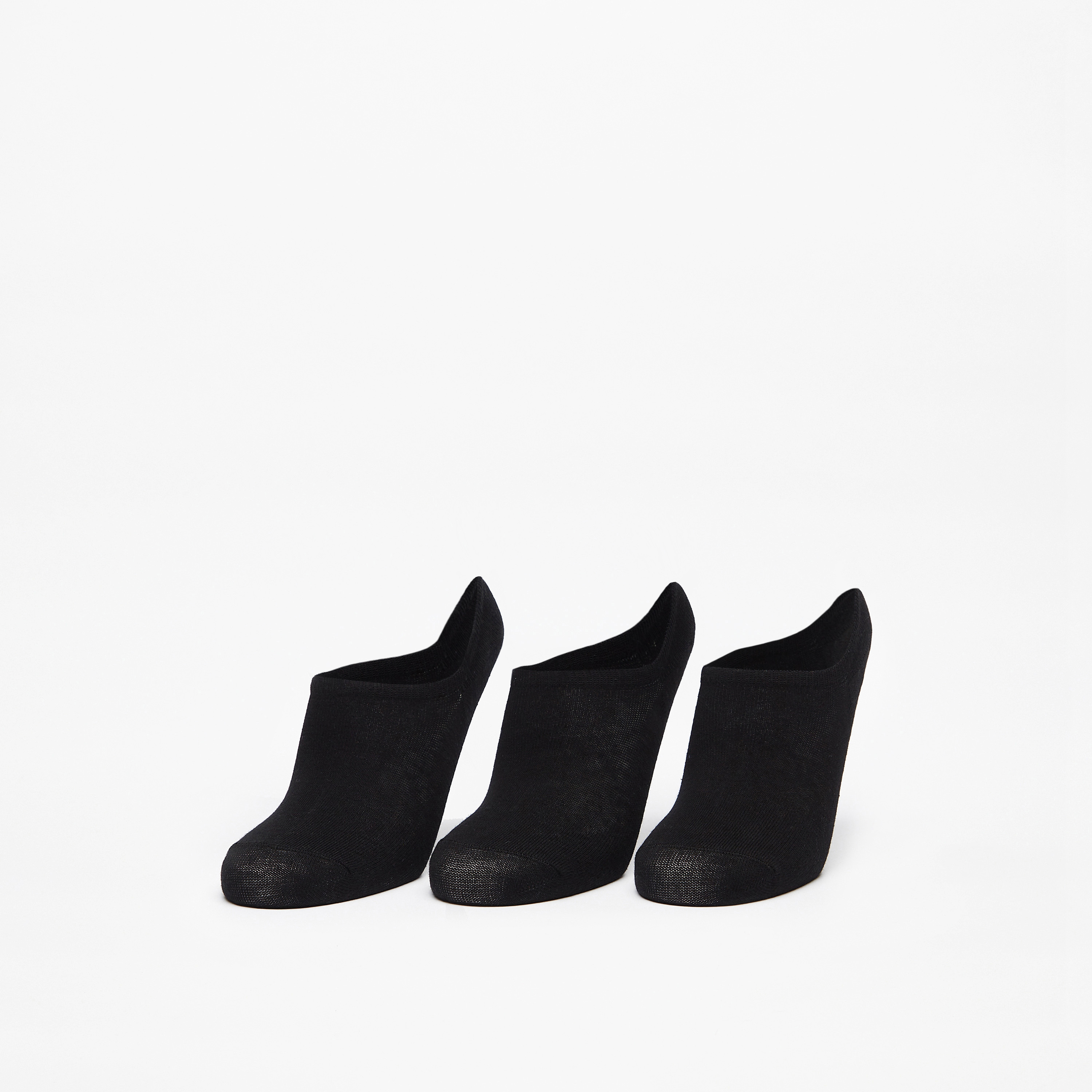 Gloo Solid No Show Socks - Set of 3-women-socksandstockings-image-1