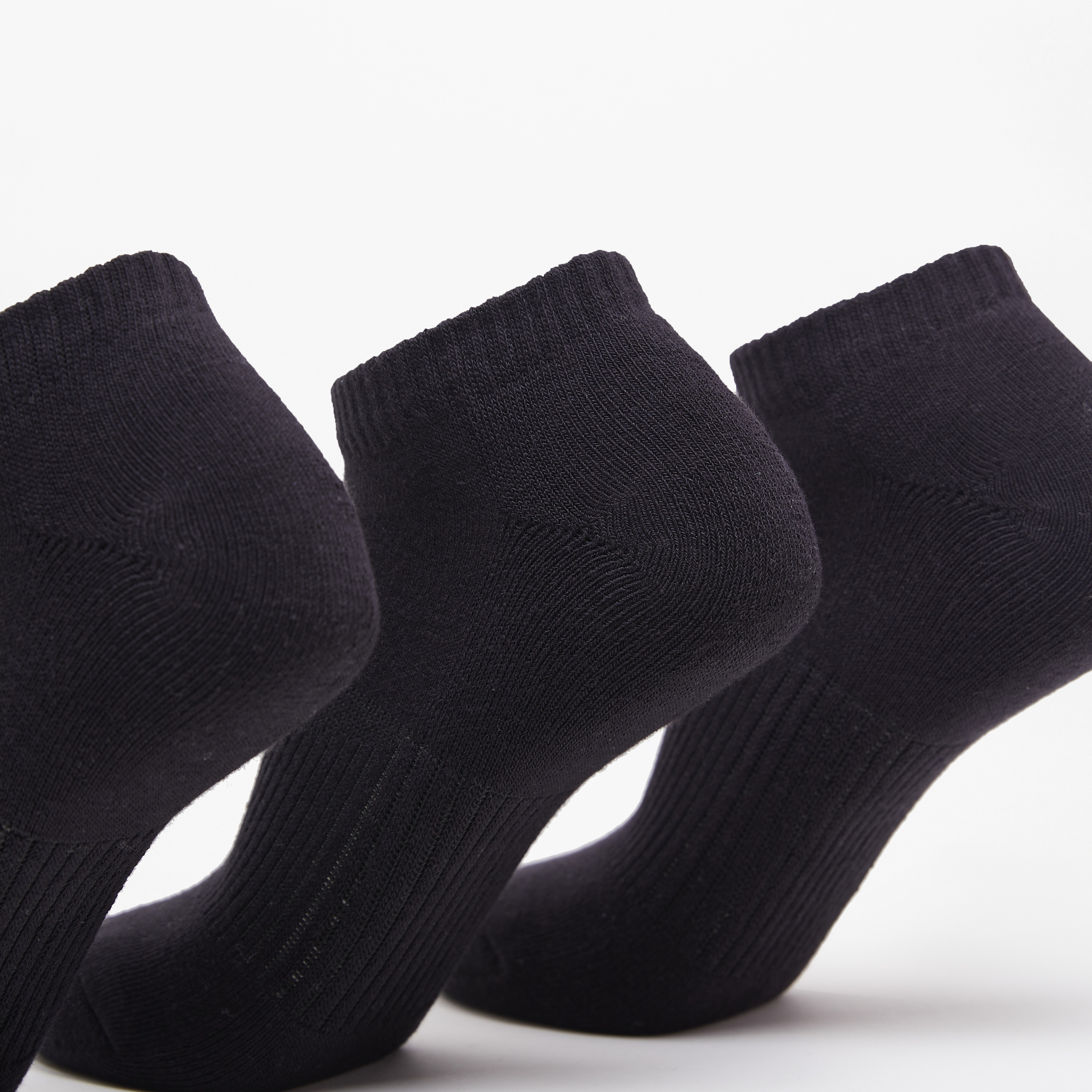 Gloo Solid Ankle Length Cushioned Socks - Set of 3-women-socksandstockings-image-2