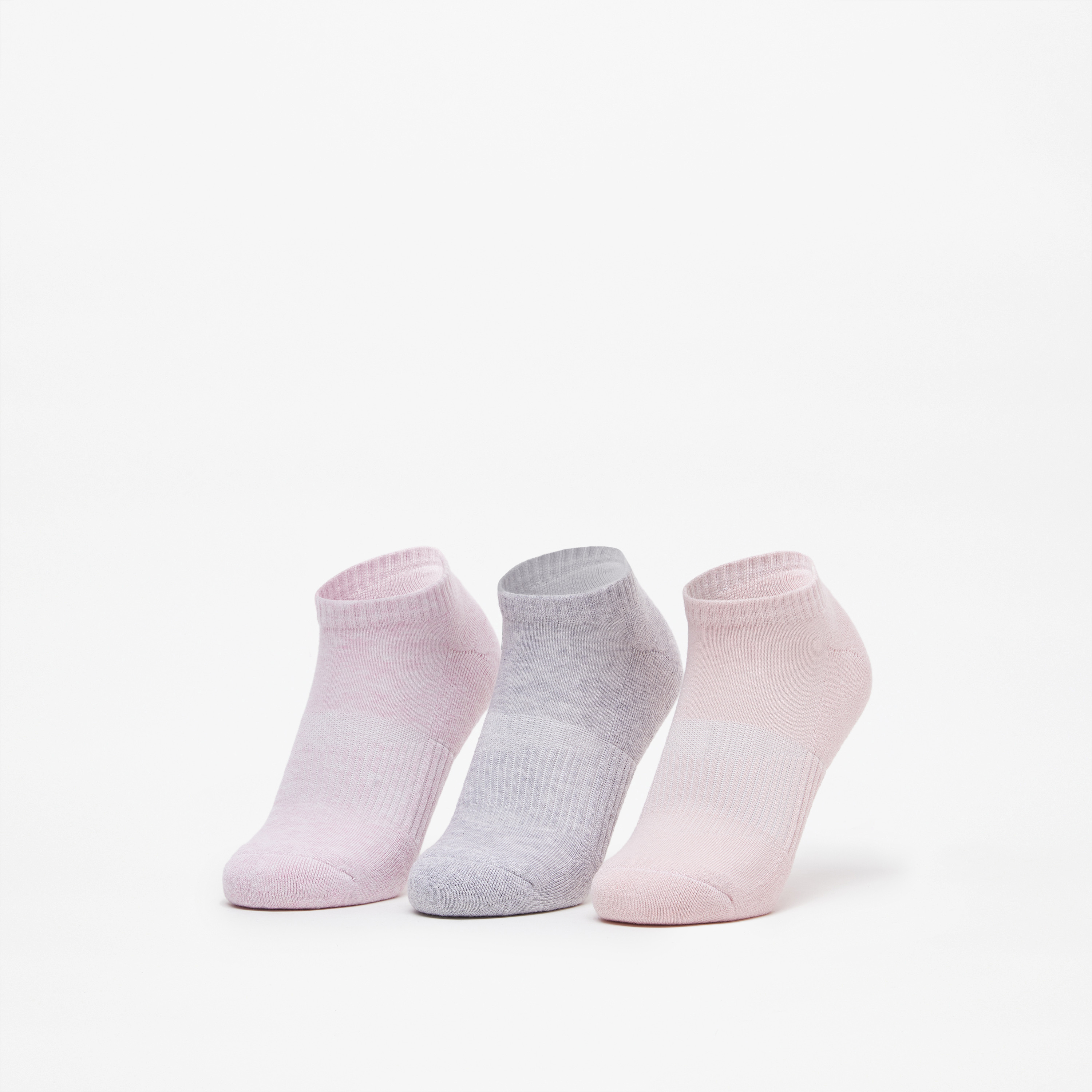 جوارب مبطنة سادة بطول الكاحل من جلو - طقم من 3 أزواج-women-socksandstockings-image-1
