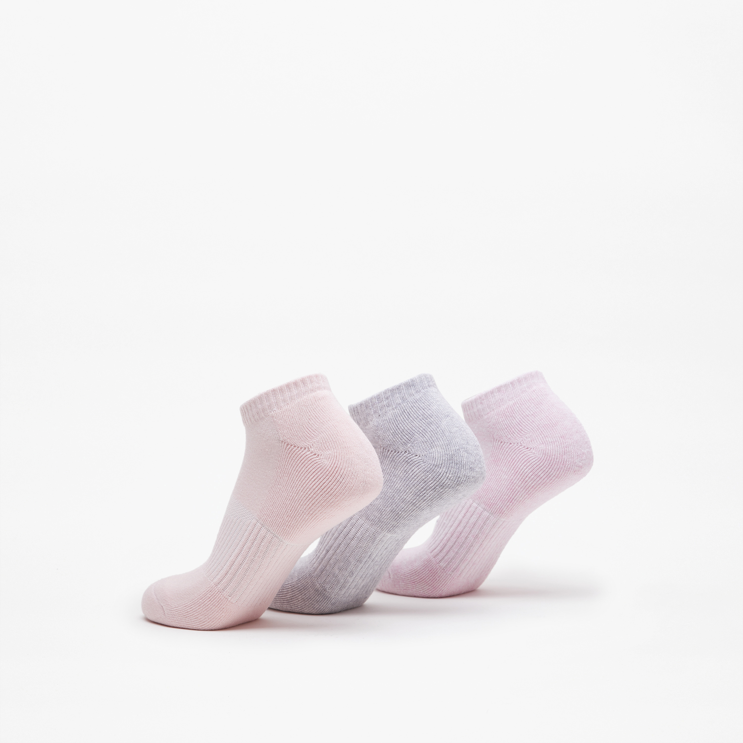 جوارب مبطنة سادة بطول الكاحل من جلو - طقم من 3 أزواج-women-socksandstockings-image-3