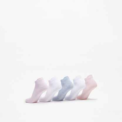 Gloo Printed Hem Ankle Length Socks - Set of 5-Women%27s Socks-image-2