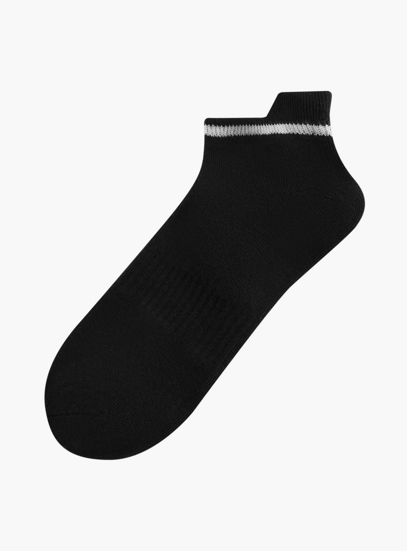 طقم جوارب 5 أزواج سادة بطول الكاحل من جلو-women-socksandstockings-image-2