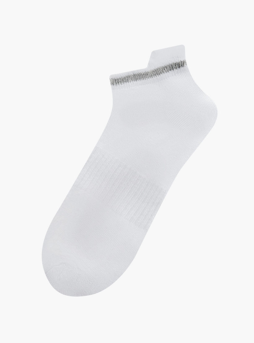 طقم جوارب 5 أزواج سادة بطول الكاحل من جلو-women-socksandstockings-image-2
