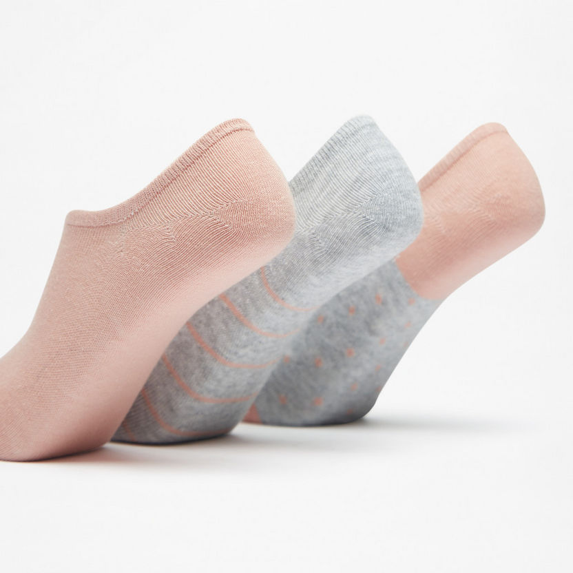 Gloo Assorted Ankle Length Socks - Set of 3-Women%27s Socks-image-1