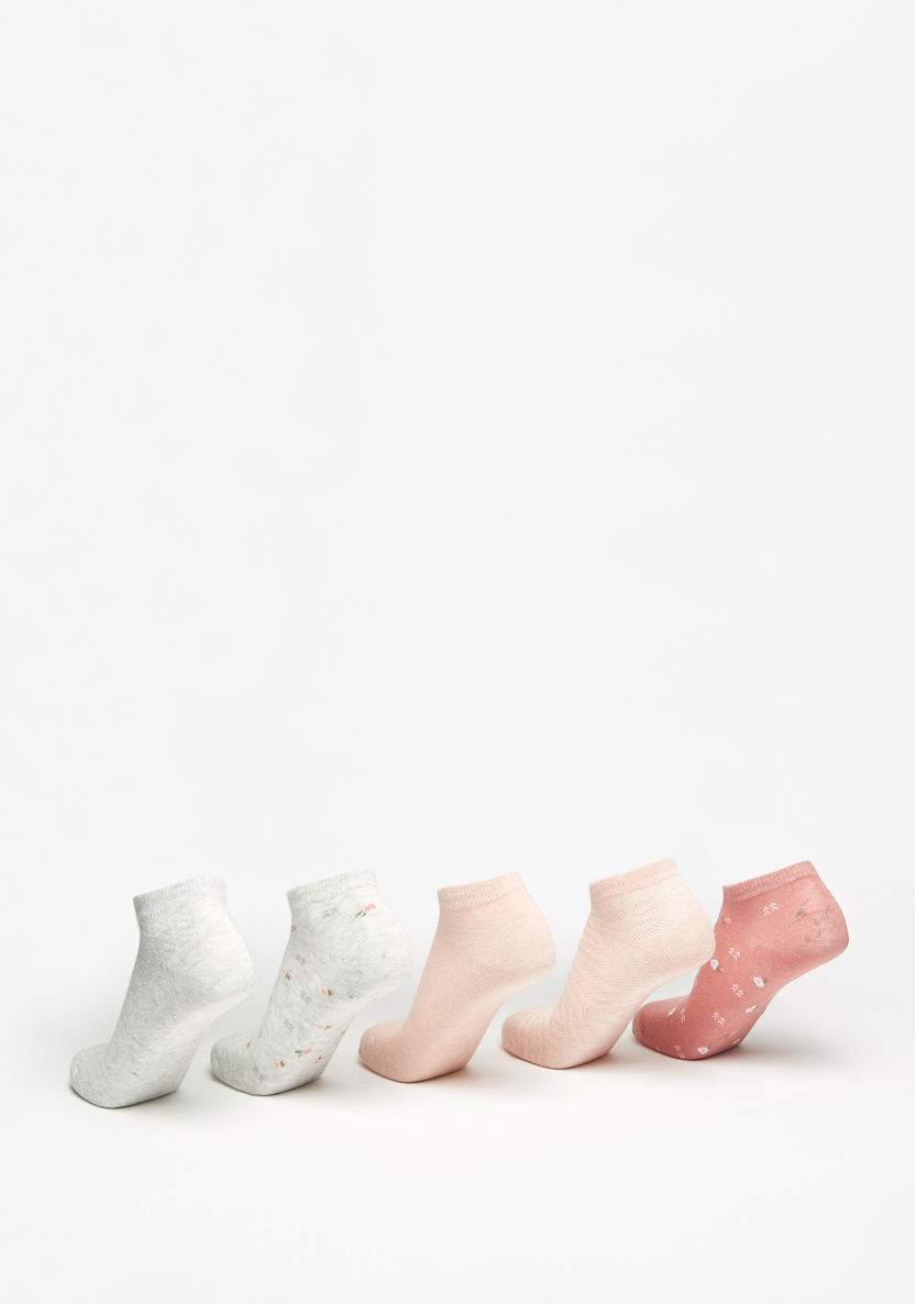 Gloo Assorted Ankle Length Socks - Set of 5-Women%27s Socks-image-3