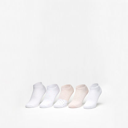 Gloo Textured Ankle Length Socks - Set of 5