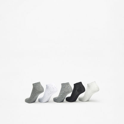 Gloo Assorted Ankle Length Socks with Scallop Hem - Set of 5