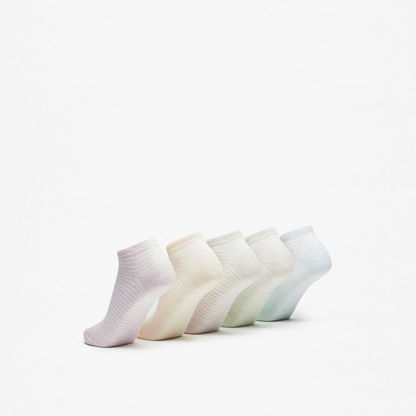 Gloo Striped Ankle Length Socks - Set of 5-Women%27s Socks-image-2