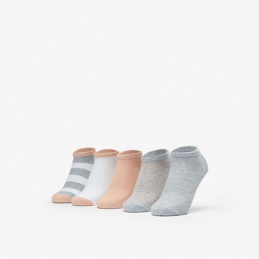 Gloo Assorted Ankle Length Socks - Set of 5-Women%27s Socks-image-0
