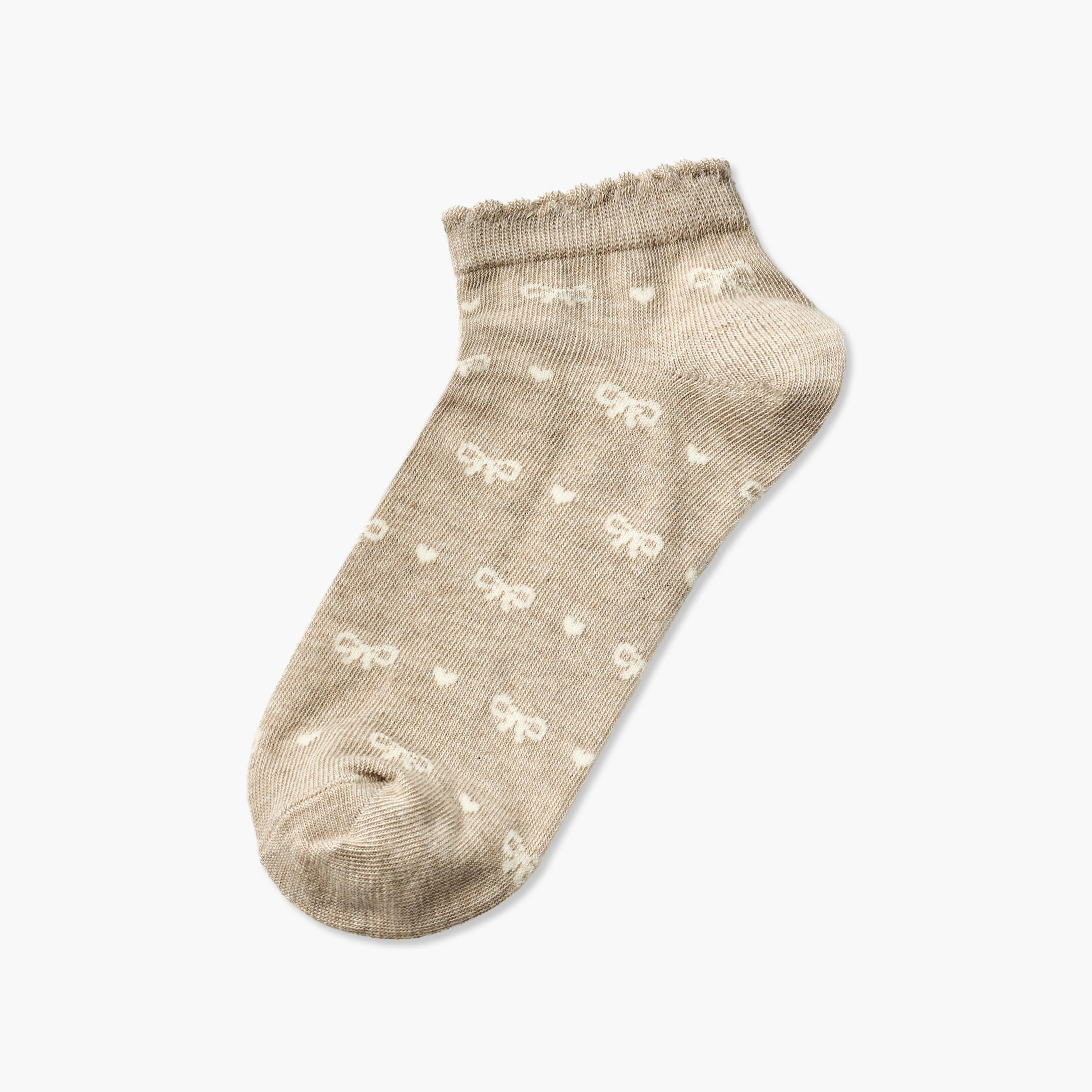 Gloo Pack of 5 Ankle Length Cotton Socks-women-socksandstockings-image-2