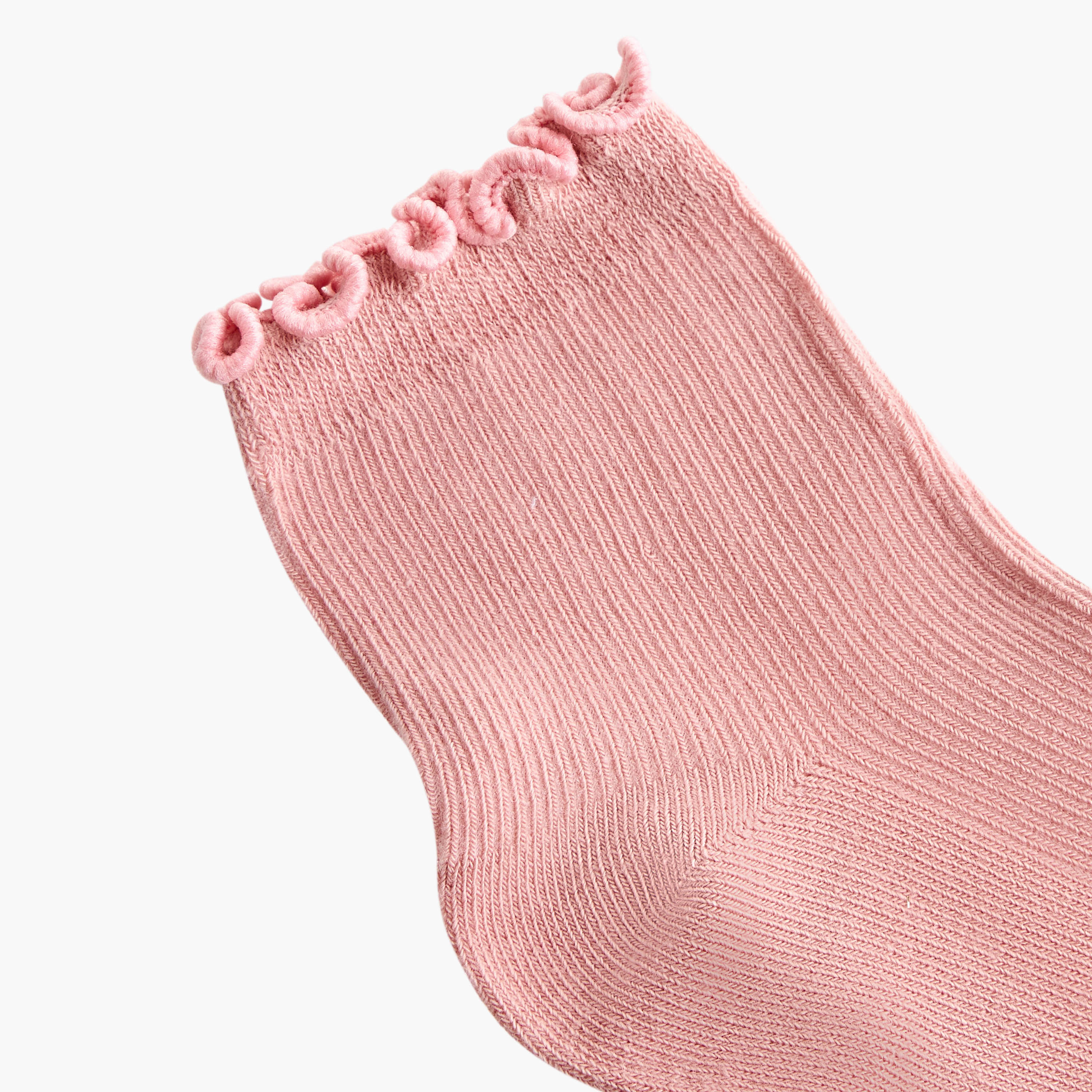 Gloo Textured Ankle Length Socks with Scalloped Hem - Set of 5-women-socksandstockings-image-3