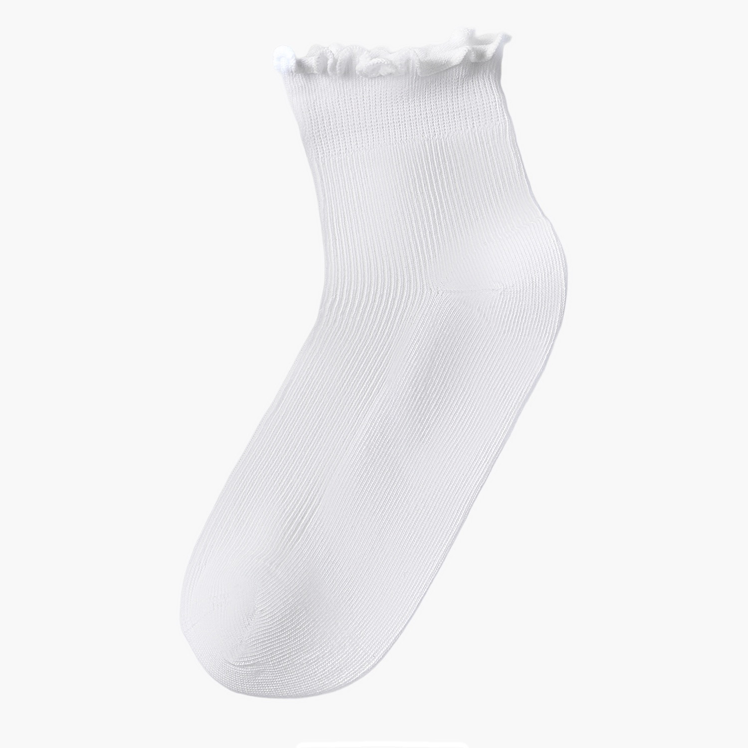 عبوة جوارب بارزة الملمس 5 أزواج طول الكاحل بحواف مموجة من جلو-women-socksandstockings-image-2