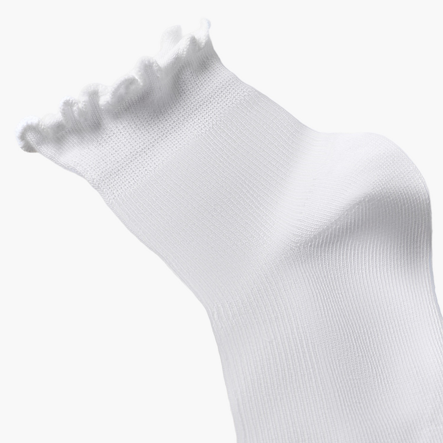 عبوة جوارب بارزة الملمس 5 أزواج طول الكاحل بحواف مموجة من جلو-women-socksandstockings-image-3