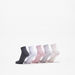 Gloo Textured Crew Length Socks - Set of 5-Women%27s Socks-thumbnailMobile-2