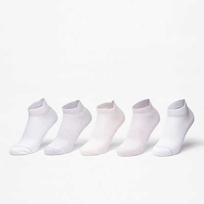 Gloo Striped Ankle Length Socks - Set of 5-Women%27s Socks-image-0