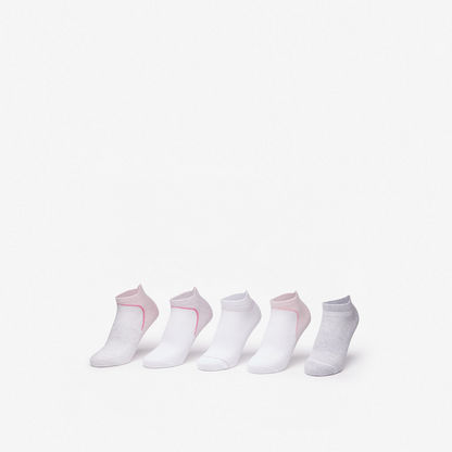 Gloo Striped Ankle Length Socks - Set of 5-Women%27s Socks-image-0